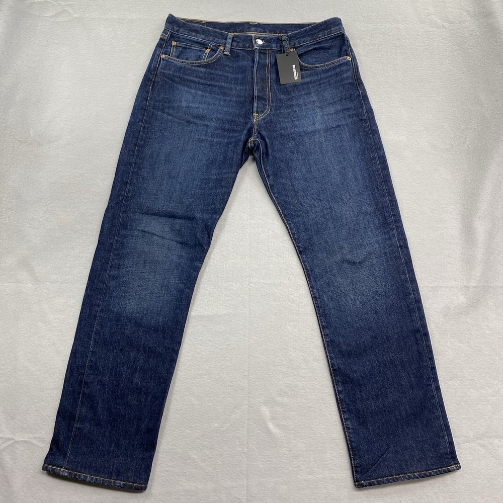Buck Mason Jeans Mens 33 Blue Ford Standard Japanese Denim Straight Leg